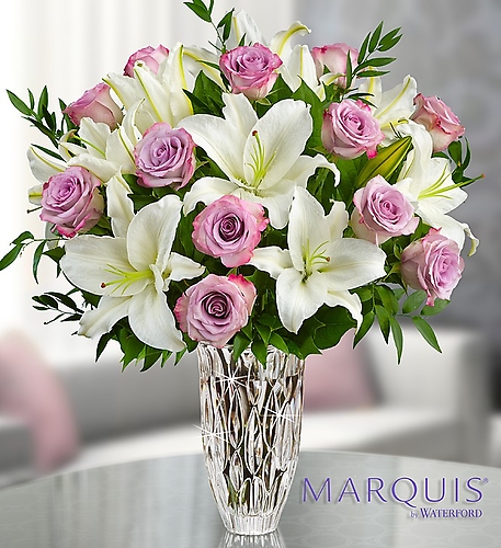 Marquis by Waterford&reg; Purple Rose &amp; Lily Bouquet
